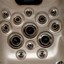Hydrosan Garten-Whirlpool-Badewanne Spa102 Cappuccino-Grau Gehäuse 210x160 cm