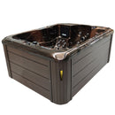Hydrosan Garten-Whirlpool-Badewanne Spa102 Magma Gold Kaffeegehäuse 210x160 cm