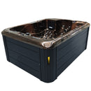 Hydrosan Garten-Whirlpool-Badewanne Spa102 Magma Gold Anthrazit Gehäuse 210x160 cm