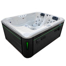Hydrosan Garten Garten-Whirlpool-Badewanne Spa102 Weißperle Anthrazit Gehäuse 210x160 cm