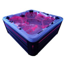 Hydrosan Garten Garten-Whirlpool-Badewanne Spa102 Weißperle Anthrazit Gehäuse 210x160 cm