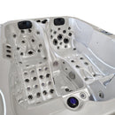 Hydrosan Garten Garten-Whirlpool-Badewanne Spa102 Weißperle Anthrazit Gehäuse 210x160 cm