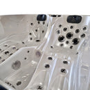 Hydrosan Garten Garten-Whirlpool-Badewanne Spa102 Weißperle Anthrazit Gehäuse 210x160 cm
