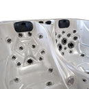 Hydrosan Garten Garten-Whirlpool-Badewanne Spa102 Weißperle Anthrazit Gehäuse 210x160 cm