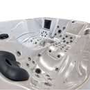 Hydrosan Garten Garten-Whirlpool-Badewanne Spa102 Weißperle Anthrazit Gehäuse 210x160 cm
