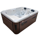 Hydrosan Garten-Whirlpool-Badewanne Spa102 Weißes Perlmutt-Kaffeegehäuse 210x160 cm
