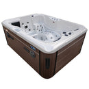 Hydrosan Garten-Whirlpool-Badewanne Spa102 Weißes Perlmutt-Kaffeegehäuse 210x160 cm
