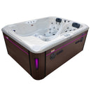 Hydrosan Garten-Whirlpool-Badewanne Spa102 Weißes Perlmutt-Kaffeegehäuse 210x160 cm