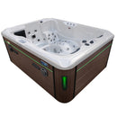 Hydrosan Garten-Whirlpool-Badewanne Spa102 Weißes Perlmutt-Kaffeegehäuse 210x160 cm