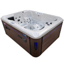 Hydrosan Garten-Whirlpool-Badewanne Spa102 Weißes Perlmutt-Kaffeegehäuse 210x160 cm