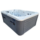 Hydrosan Garten-Whirlpool-Badewanne Spa102 Weiß Perlgrau Gehäuse 210x160 cm