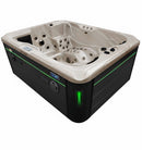 Hydrosan Garten Whirlpool-Badewanne Spa102 Cappuccino Anthrazit Gehäuse 210x160 cm