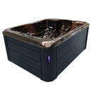 Hydrosan Garten-Whirlpool-Badewanne Spa102 Magma Gold Anthrazit Gehäuse 210x160 cm