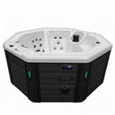 Hydrosan Garten-Whirlpool-Badewanne 107 Weißperle Anthrazit Gehäuse 220x220 cm
