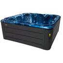 Hydrosan Garten-Whirlpool-Badewanne Spa206 Blaue Welle Graues Gehäuse 230x230 cm