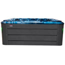 Hydrosan Garten-Whirlpool-Badewanne Spa206 Blaue Welle Graues Gehäuse 230x230 cm