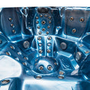 Hydrosan Garten-Whirlpool-Badewanne Spa206 Blaue Welle Graues Gehäuse 230x230 cm