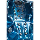 Hydrosan Garten-Whirlpool-Badewanne Spa206 Blaue Welle Graues Gehäuse 230x230 cm