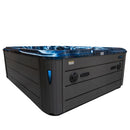 Hydrosan Garten-Whirlpool-Badewanne Spa206 Blaue Welle Graues Gehäuse 230x230 cm