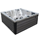Hydrosan Garten-Whirlpool 340ECO Cappuccino Grau, Abdeckung 220x220 cm