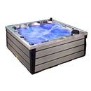 Hydrosan Garten-Whirlpool 340ECO Cappuccino Grau, Abdeckung 220x220 cm