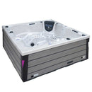 Hydrosan Garten-Whirlpool 340ECO Cappuccino Grau, Abdeckung 220x220 cm