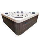 Hydrosan Garten-Whirlpool-Badewanne 346, weiß-perlgrau, Gehäuse 230 x 230 cm