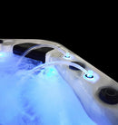 Hydrosan Garten-Whirlpool-Badewanne SPA347 Cappuccino Anthrazit Gehäuse 230x230 cm