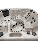 Hydrosan Garten-Whirlpool-Badewanne SPA347 Cappuccino Anthrazit Gehäuse 230x230 cm