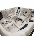 Hydrosan Garten-Whirlpool-Badewanne SPA347 Cappuccino Anthrazit Gehäuse 230x230 cm