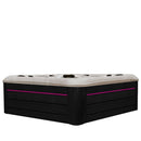 Hydrosan Garten-Whirlpool-Badewanne SPA347 Cappuccino Anthrazit Gehäuse 230x230 cm