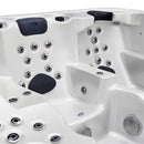 Hydrosan Garten-Whirlpool-Badewanne 403, Gehäuse Weißperle Anthrazit, 230 x 230 cm