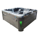 Hydrosan Garten-Whirlpool-Badewanne 403 Schwarz Ozeanwelle Schwarzes Gehäuse 230x230 cm