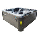 Hydrosan Garten-Whirlpool-Badewanne 403 Schwarz Ozeanwelle Schwarzes Gehäuse 230x230 cm