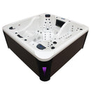 Hydrosan Garten-Whirlpool-Badewanne 403, Gehäuse Weißperle Anthrazit, 230 x 230 cm