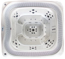 Hydrosan Garten-Whirlpool-Badewanne 406, Gehäuse in Weißperle-Anthrazit, 250 x 230 cm