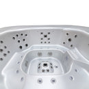 Hydrosan Garten-Whirlpool-Badewanne 406 Weißperle Kaffeegehäuse 250x230 cm