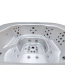 Hydrosan Garten-Whirlpool-Badewanne 406 Weißperle Kaffeegehäuse 250x230 cm