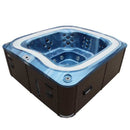 Hydrosan Garten-Whirlpool-Badewanne 406 Blaue Ozeanwellen-Kaffeekabine 250 x 230 cm