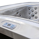 Hydrosan Garten-Whirlpool-Badewanne SPA406 Cappuccino Anthrazit Gehäuse 250x230 cm