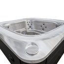 Hydrosan Garten-Whirlpool-Badewanne SPA406 Cappuccino Anthrazit Gehäuse 250x230 cm