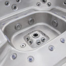 Hydrosan Garten-Whirlpool-Badewanne SPA406 Cappuccino Anthrazit Gehäuse 250x230 cm