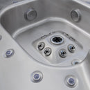 Hydrosan Garten-Whirlpool-Badewanne SPA406 Cappuccino Anthrazit Gehäuse 250x230 cm