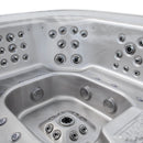 Hydrosan Garten-Whirlpool-Badewanne SPA406 Cappuccino Anthrazit Gehäuse 250x230 cm