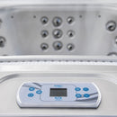 Hydrosan Garten-Whirlpool-Badewanne SPA406 Cappuccino Anthrazit Gehäuse 250x230 cm