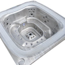 Hydrosan Garten-Whirlpool-Badewanne SPA406 Cappuccino Anthrazit Gehäuse 250x230 cm