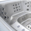 Hydrosan Garten-Whirlpool-Badewanne SPA406 Cappuccino Anthrazit Gehäuse 250x230 cm