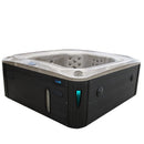 Hydrosan Garten-Whirlpool-Badewanne SPA406 Cappuccino Anthrazit Gehäuse 250x230 cm