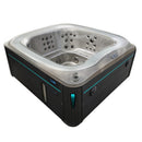 Hydrosan Garten-Whirlpool-Badewanne SPA406 Cappuccino Anthrazit Gehäuse 250x230 cm