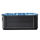 Hydrosan Garten-Whirlpool-Badewanne Spa508 Blaue Welle Graues Gehäuse 215x190 cm